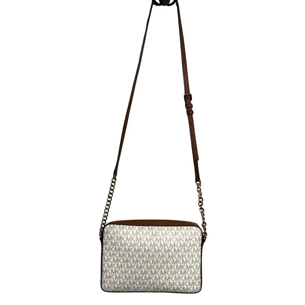 Michael Kors Jet Set Large Printed Logo Crossbody Bag - Picture 3 of 6